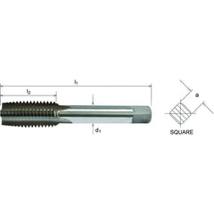 Somta Series 501 - HSS Straight Flute Short Hand Bottom (Finishing) Tap M12 x 1.75 - Twin Eagle Imports
