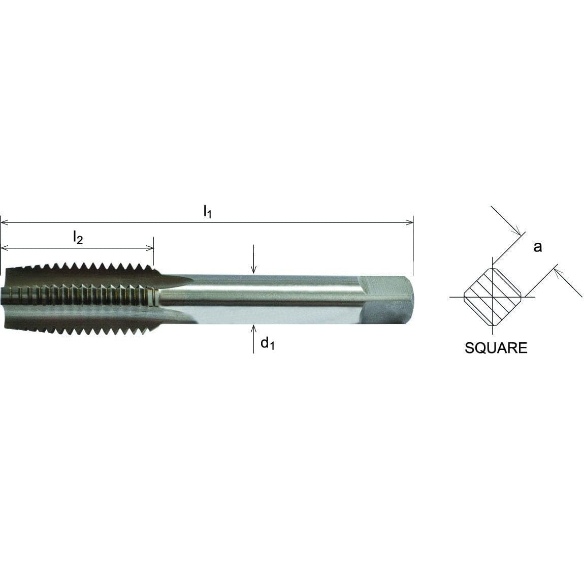 Somta Series 501 - HSS Straight Flute Short Hand Taper (First Tap) M52 x 5mm - Twin Eagle Imports