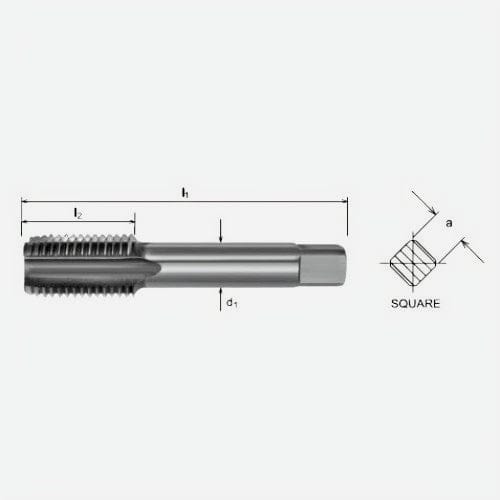 Somta Series 519 – HSS HSS M22 X 2.5 L/H Intermediate Tap - Twin Eagle Imports