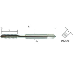 SOMTA Taps & Dies Somta Series 515 - HSSE-V Gun Nose Tap Metric M8 x 1.0 (Fine, Standard)