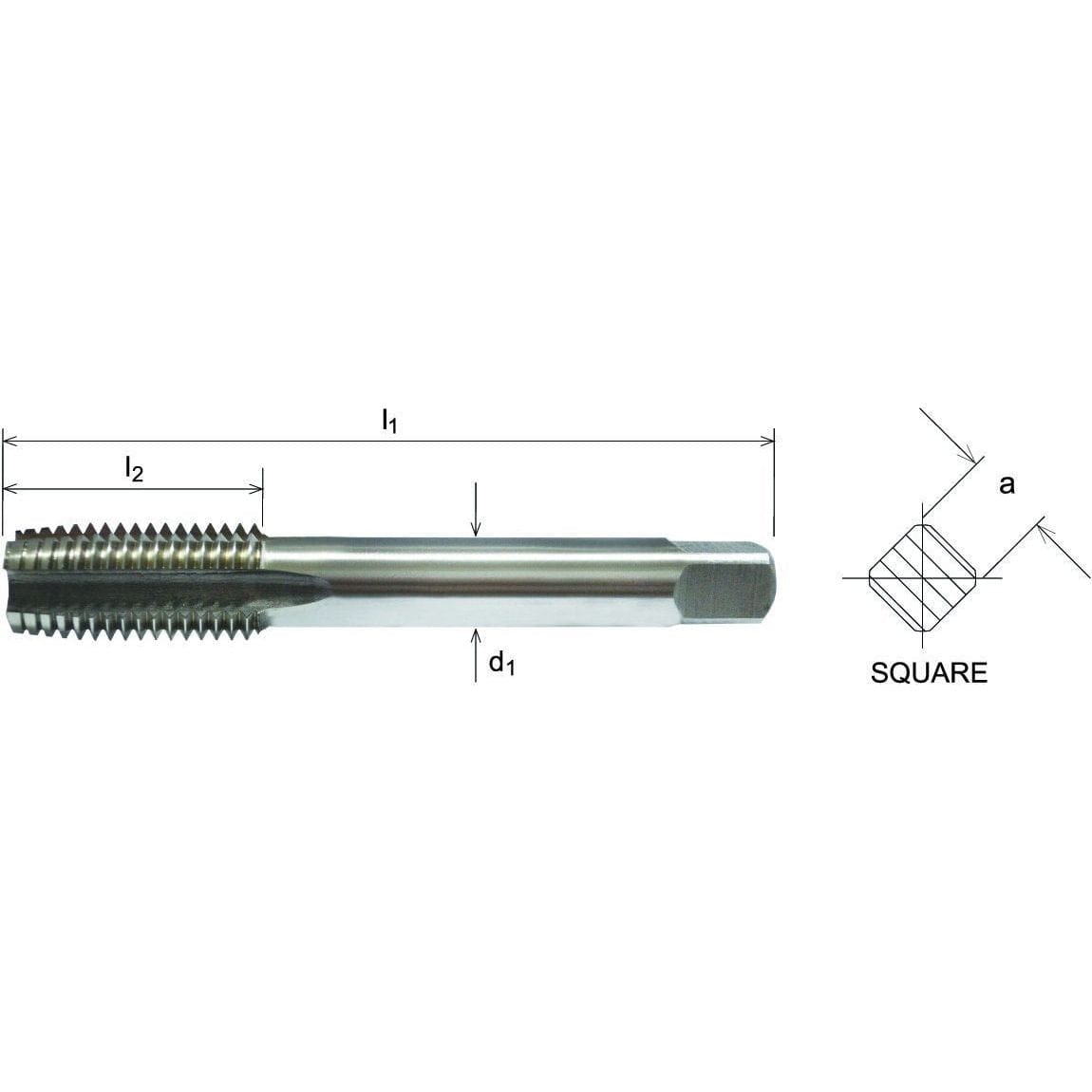 SOMTA Taps & Dies Somta Series 519 - HSS Straight Flute Short Left Hand Taper (First Tap) M4 x 0.7mm
