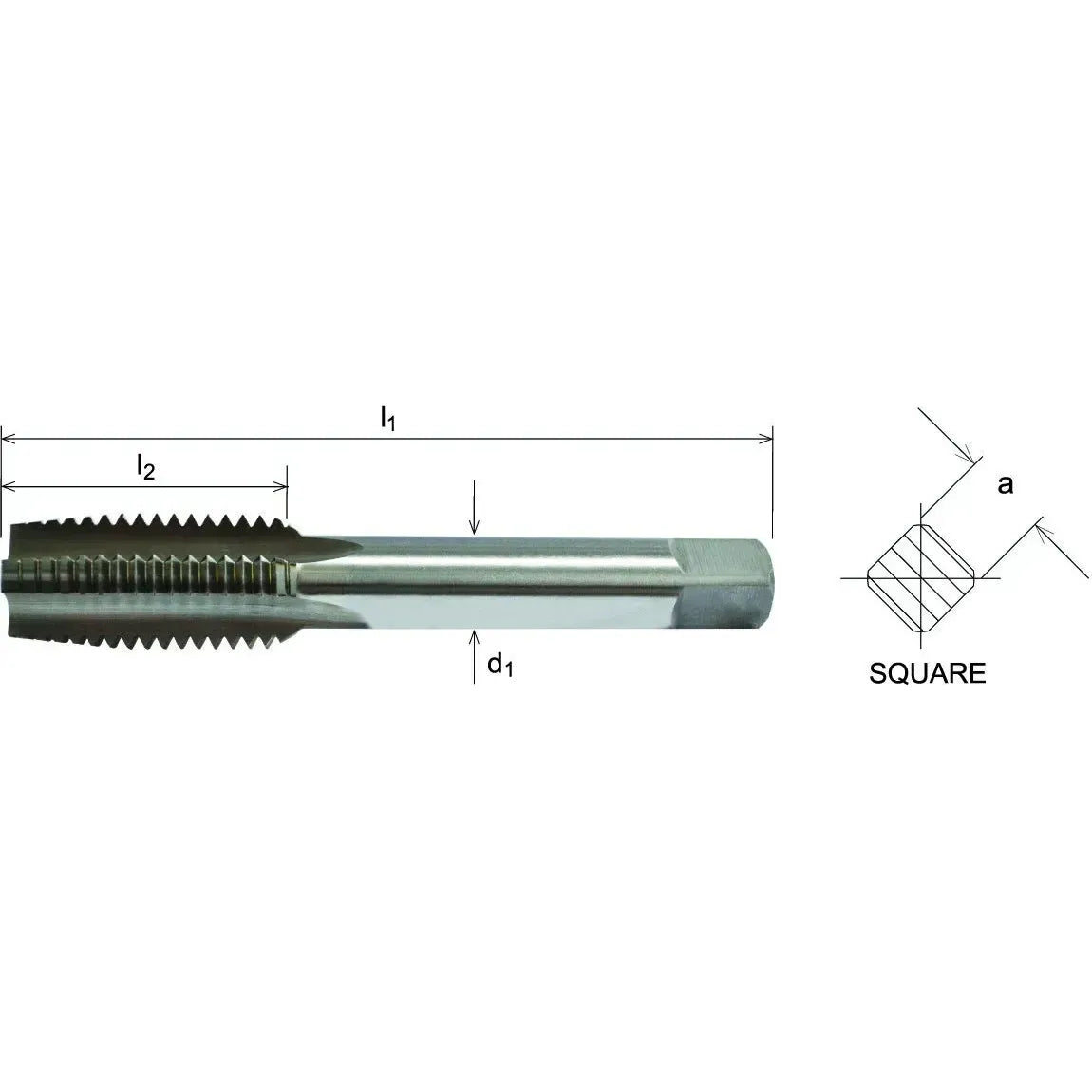 SOMTA TAPS Somta Series 511 – MF14 x 1.25 HSS Short Hand Tap Bottom