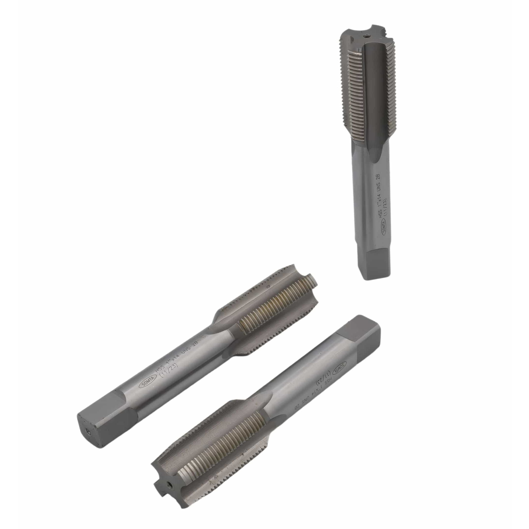SOMTA TAPS Somta Series 5A3 – 1" x 14 UNS HSS Tap Set 3 Piece (Taper, Intermediate & Bottoming)