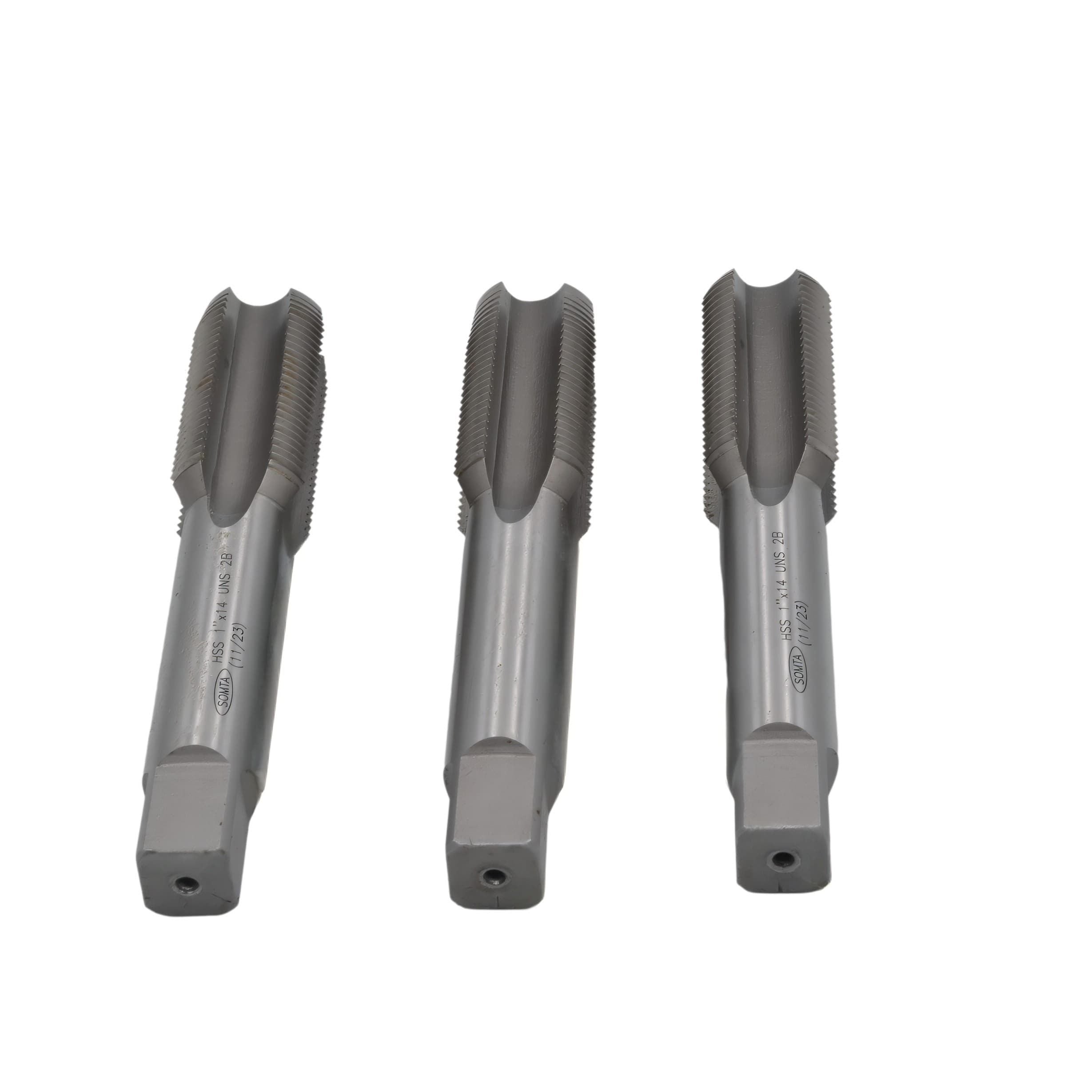 SOMTA TAPS Somta Series 5A3 – 1" x 14 UNS HSS Tap Set 3 Piece (Taper, Intermediate & Bottoming)