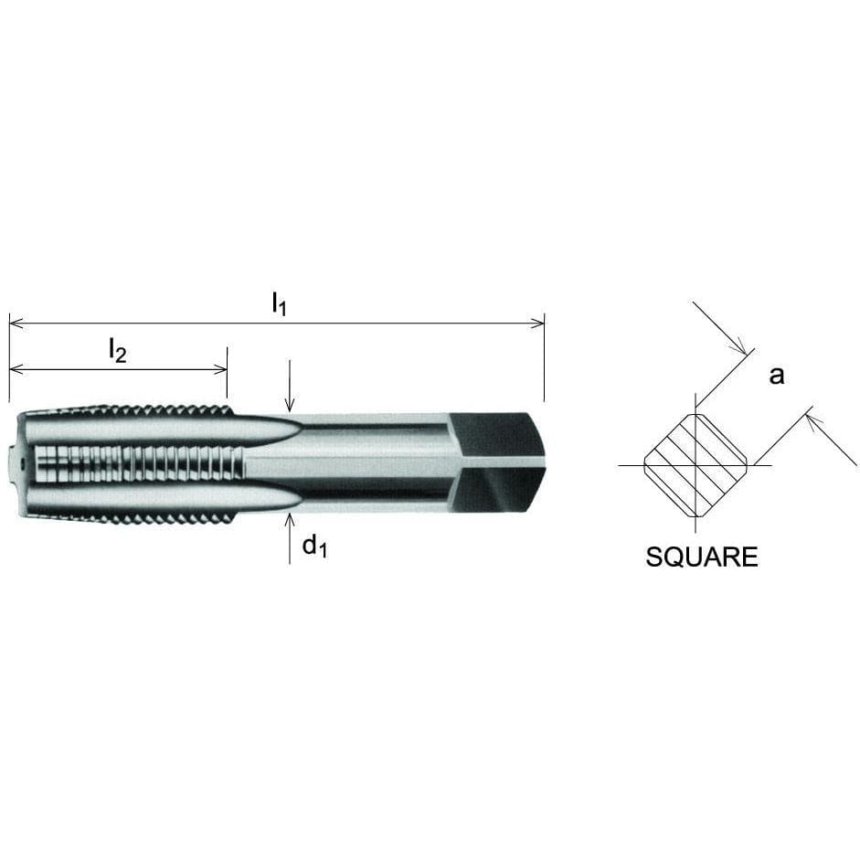 SOMTA TAPS Somta Series 907 – 1/2" BSPF Carbon Steel Bottom Tap