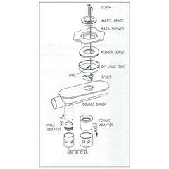 Tacron Industries Drain Waste Double Dinger – The Easy Solution for Plumbing Misalignment 40mm