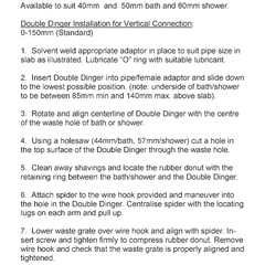 Tacron Industries Drain Waste Double Dinger – The Easy Solution for Plumbing Misalignment 40mm