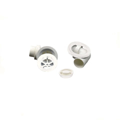 Tacron Industries Drain Waste Flexible Plumbdinger - White Plated Brass Plug 40mm