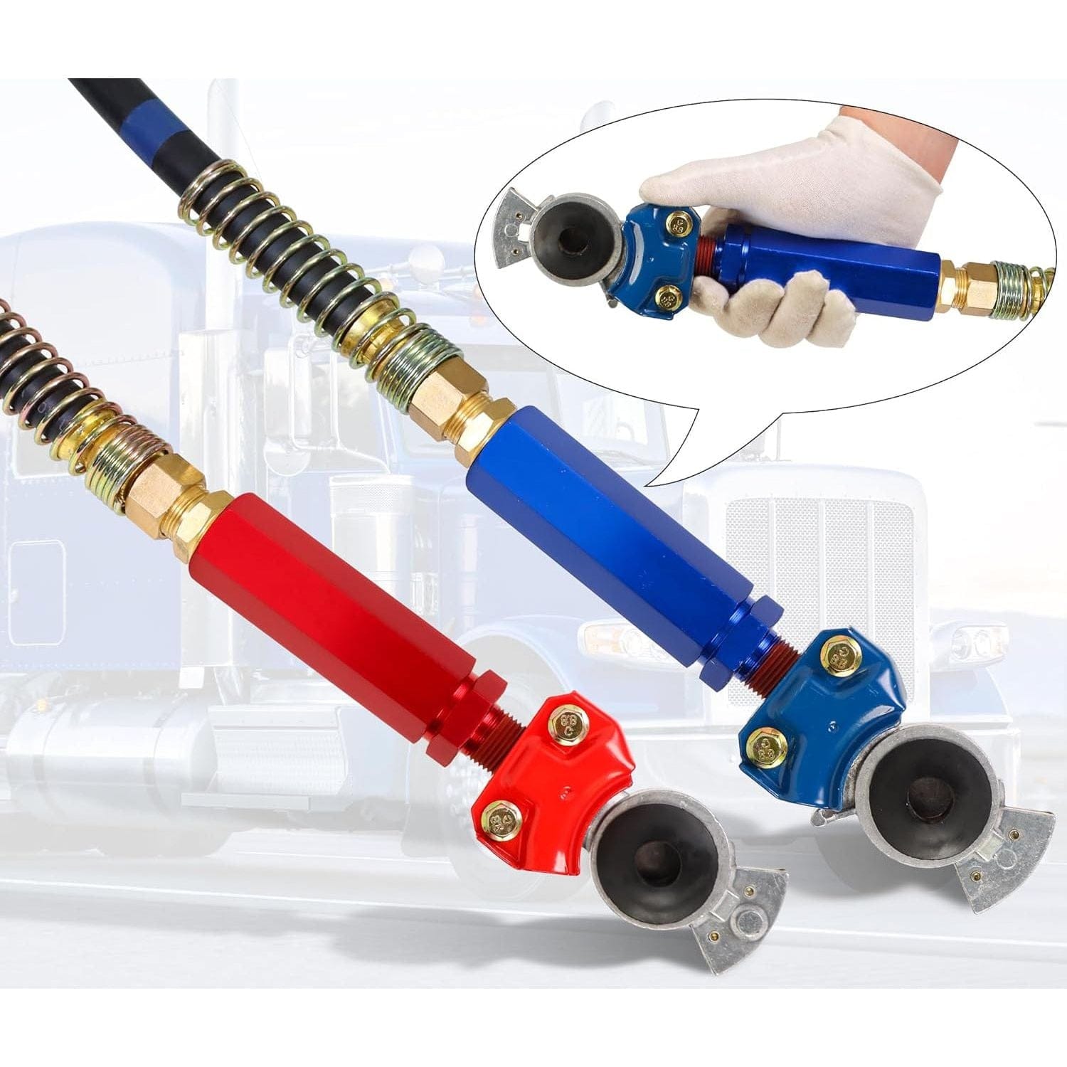 TEI Air Hose Aluminum Glad Hand HEX Handle Extension (Pack of 2)