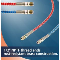 TEI Air Hose PA12 Type B 15 FT Long Tail Air Brake Suzi Coil