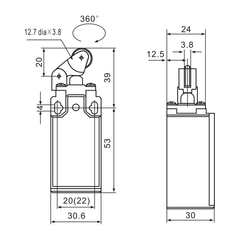Tianyi Switch XCK-111 Side Roller Lever Limit Switch