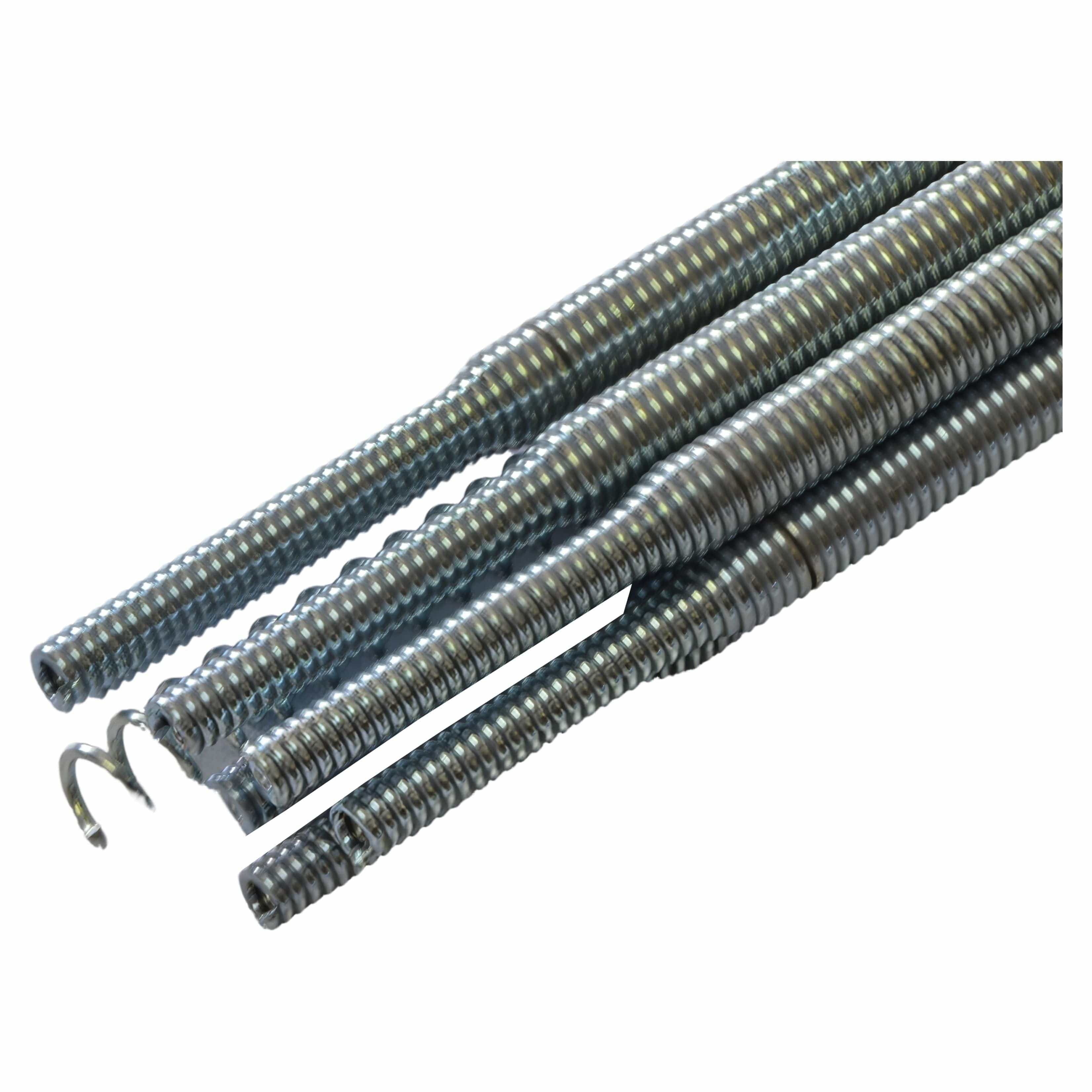 Twin Eagle Drain Rod 1/2" Steel Spring Drain Rods Heavy Duty Drain Pipe Cleaner Includes Plungers