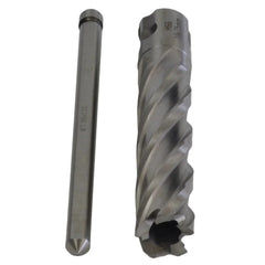 Twin Eagle Imports Annular Cutter 19 x 75mm D.O.C HSS Weldon Shank Annular Cutter with Pilot Pin
