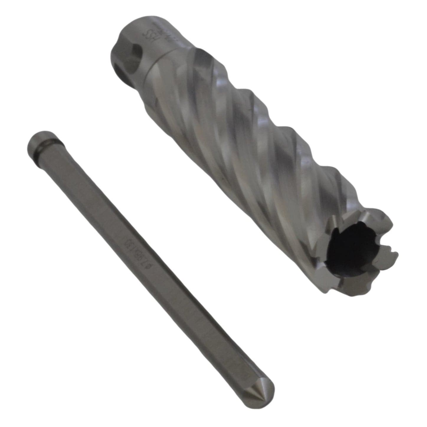 Twin Eagle Imports Annular Cutter 22 x 75mm D.O.C HSS Weldon Shank Annular Cutter with Pilot Pin