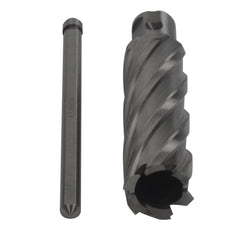 Twin Eagle Imports Annular Cutter 27 x 75mm D.O.C HSS Weldon Shank Annular Cutter with Pilot Pin