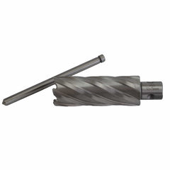 Twin Eagle Imports Annular Cutter 32 x 75mm D.O.C HSS Weldon Shank Annular Cutter with Pilot Pin