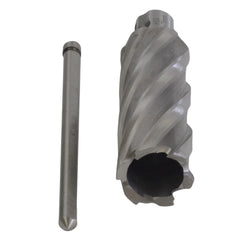 Twin Eagle Imports Annular Cutter 32 x 75mm D.O.C HSS Weldon Shank Annular Cutter with Pilot Pin