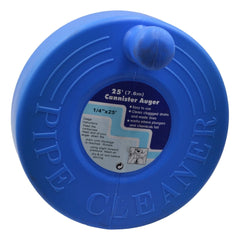 Twin Eagle Imports Drain Rod Hand Driven 7.6m Cannister Drum Drain Cleaner Auger for Sinks and Drains