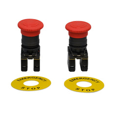 Twin Eagle Imports E Stops Mushroom head pushbutton turns to release NC NO Switch Electrical 12V 24V  TB5-AS545