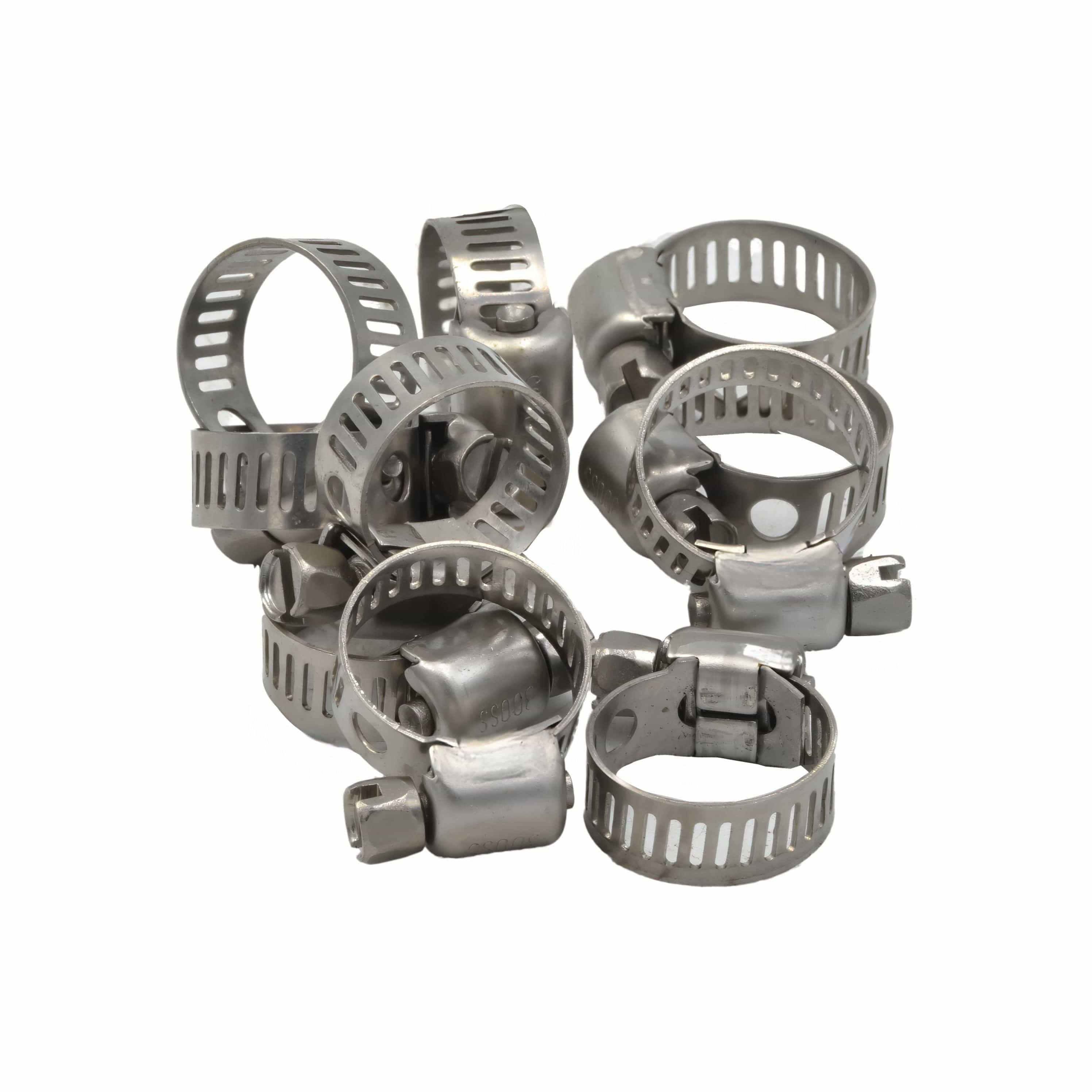 Twin Eagle Imports Grab Kits 10 Piece 304 Stainless Steel 6-15mm Worm Drive Hose Clamp
