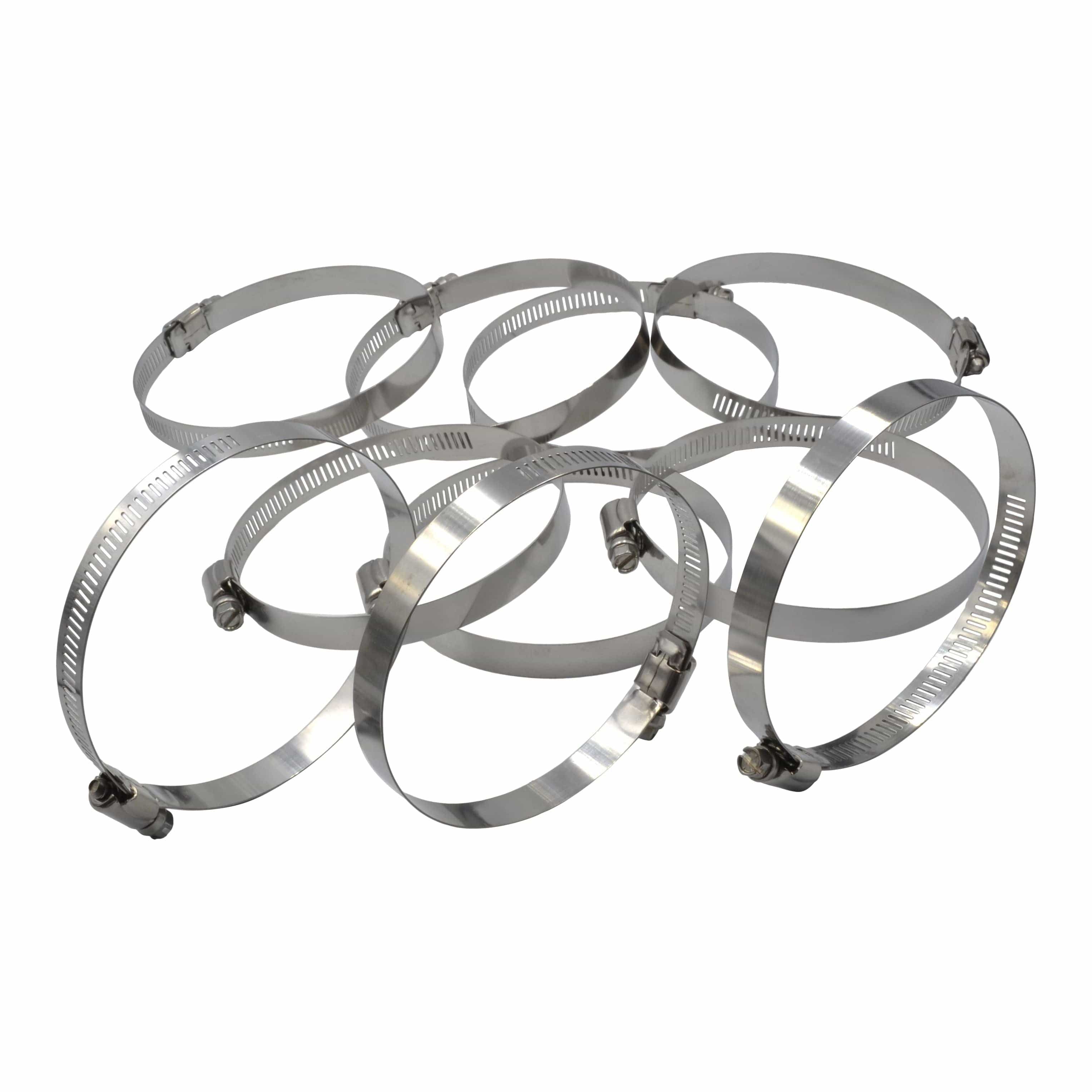 Twin Eagle Imports Grab Kits 10 Piece 304 Stainless Steel 84-108mm Worm Drive Hose Clamp