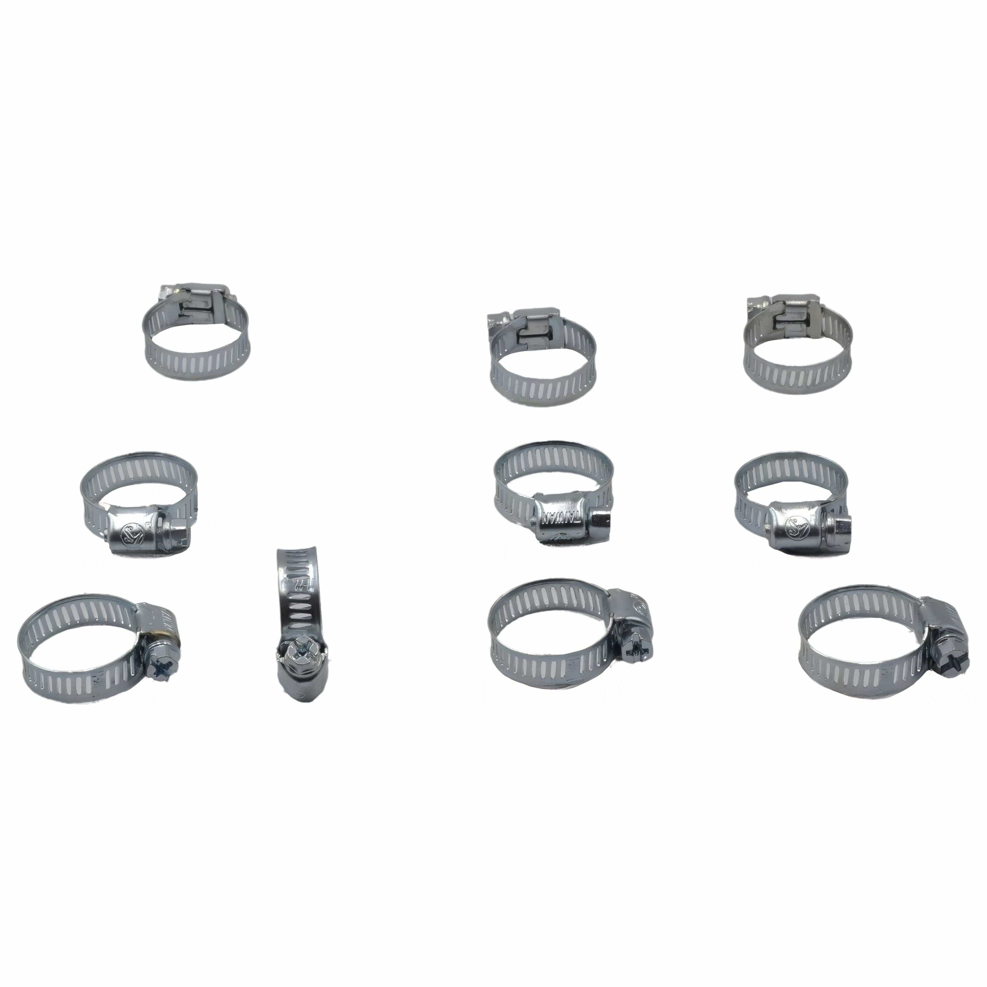 Twin Eagle Imports Grab Kits 10 Piece Zinc 12-23mm Worm Drive Hose Clamp