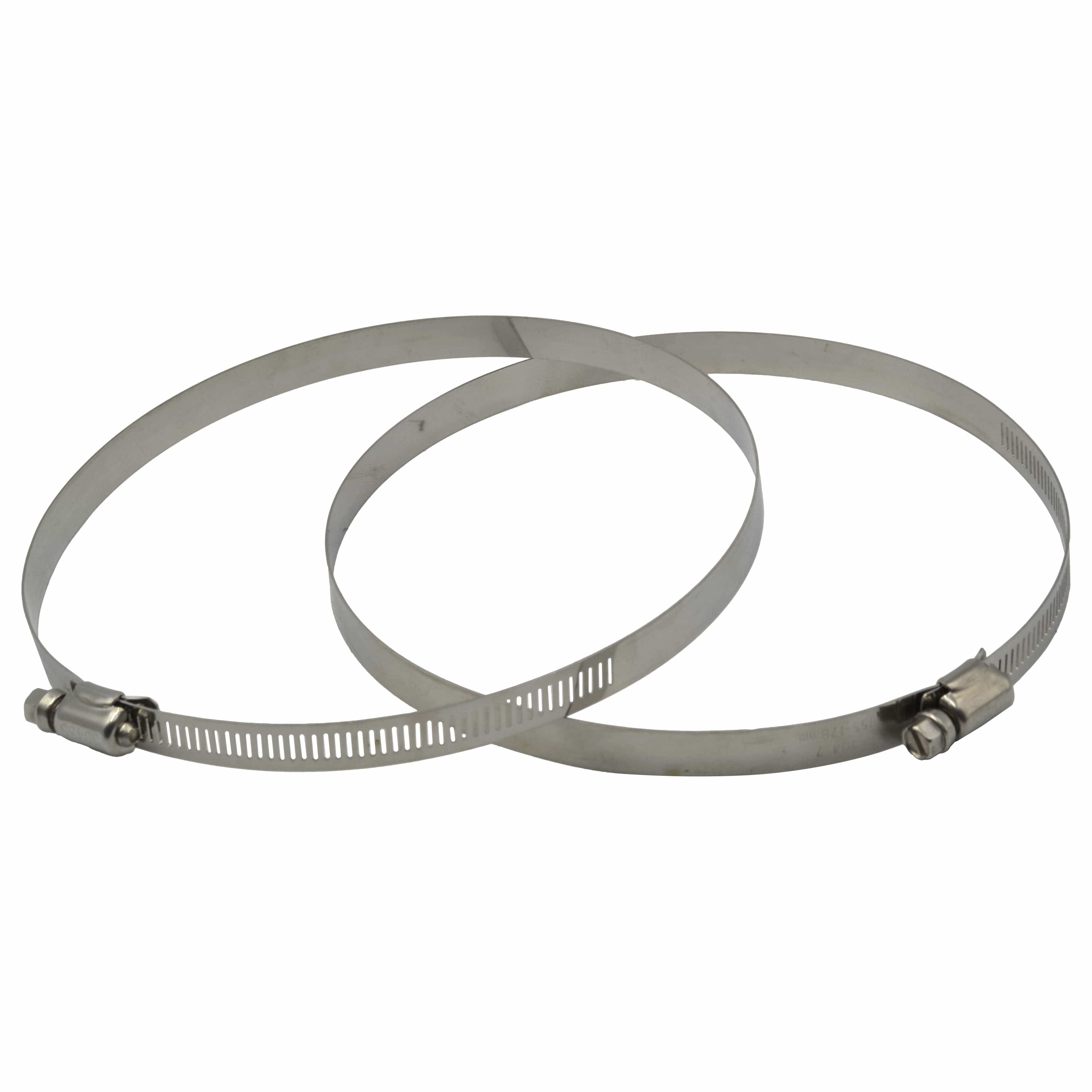 Twin Eagle Imports Grab Kits 2 Piece 304 Stainless Steel 155-178mm Worm Drive Hose Clamp