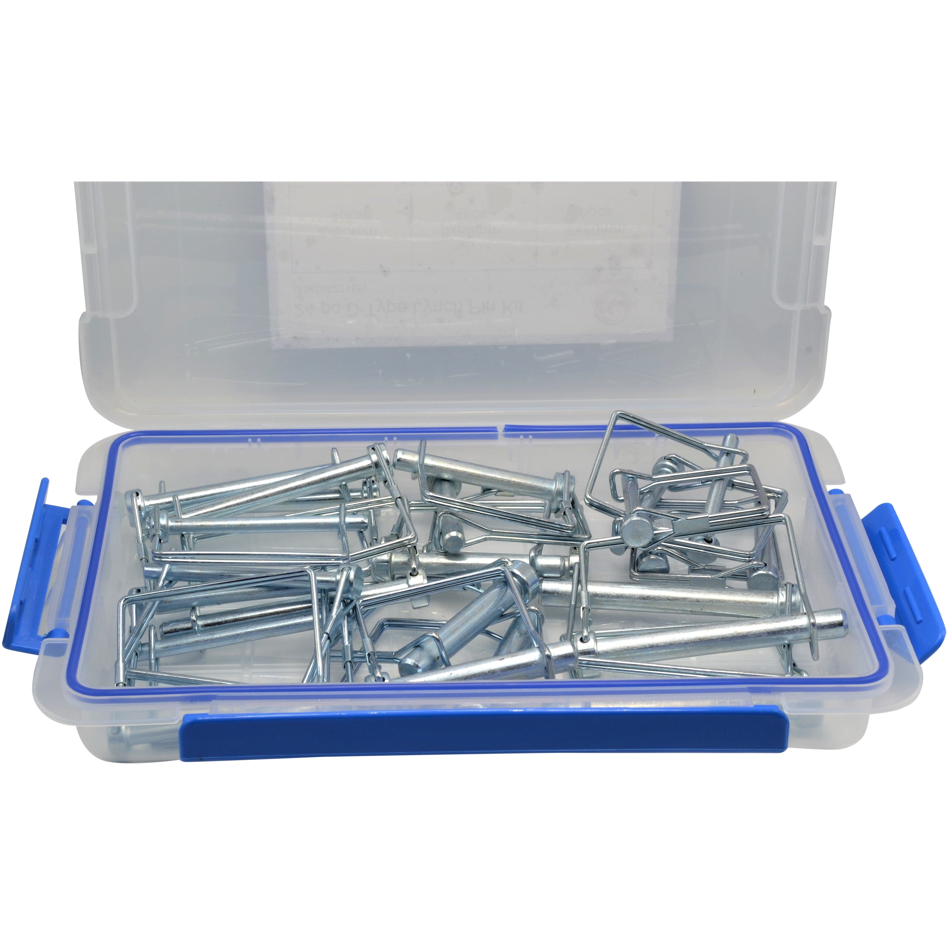 Twin Eagle Imports Grab Kits 24pc Metric Square Shaft Locking Lynch Pin clip grab kit assortment