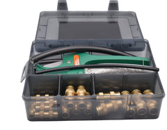 Twin Eagle Imports GRAB KITS 29 Piece D.O.T. Air Brake Recovery Kit with Hose Cutter & Brass Push-to-Connect Fittings