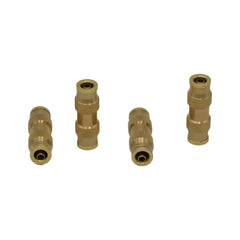 Twin Eagle Imports Grab Kits 4 Piece 1/4 DOT Straight Brass Push in Hose Connect Grab Kit Assortment