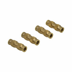 Twin Eagle Imports Grab Kits 4 Piece 1/4 DOT Straight Brass Push in Hose Connect Grab Kit Assortment