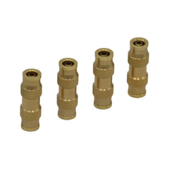 Twin Eagle Imports Grab Kits 4 Piece 1/4 DOT Straight Brass Push in Hose Connect Grab Kit Assortment