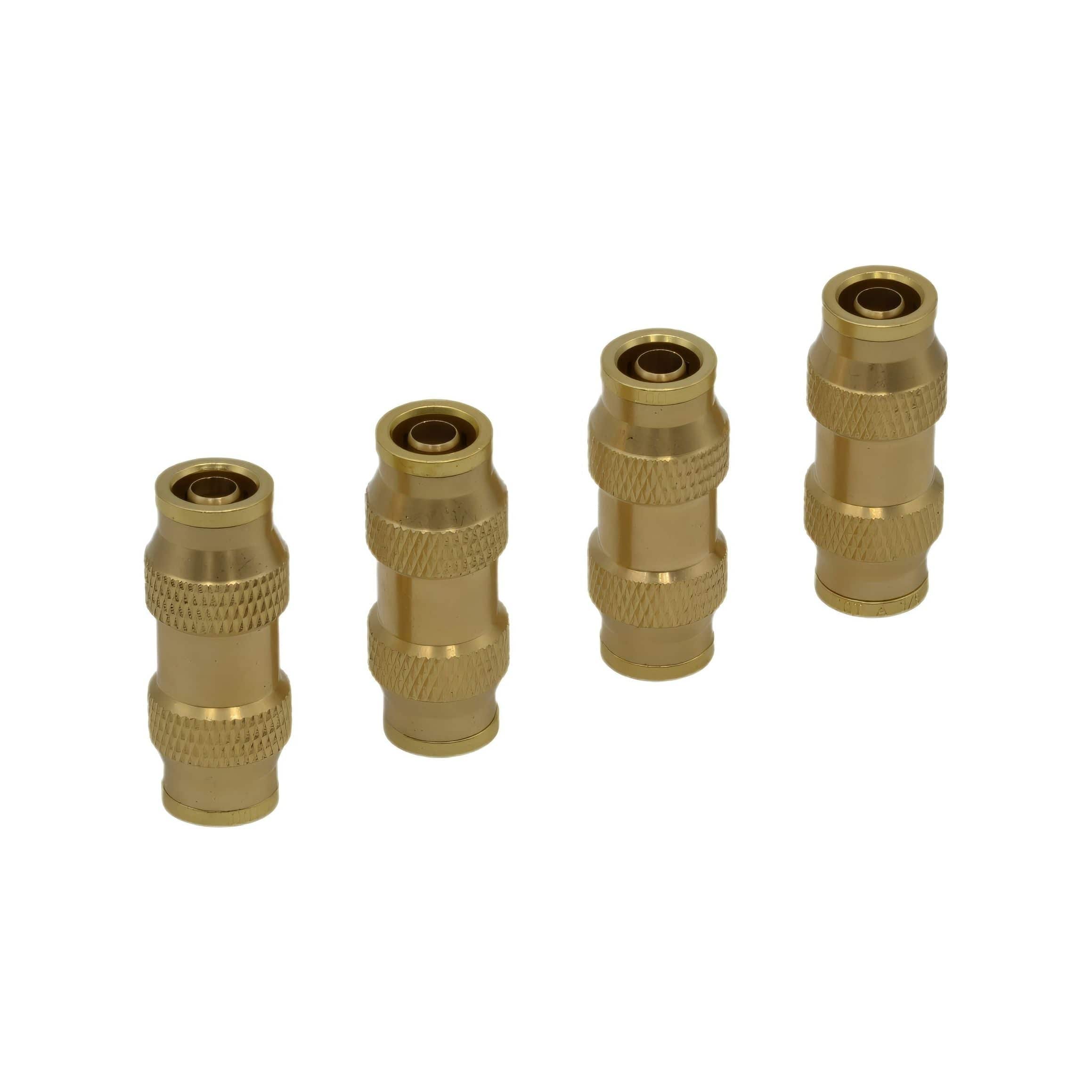 Twin Eagle Imports Grab Kits 4 Piece 3/8 DOT Straight Brass Push in Hose Connect Grab Kit Assortment