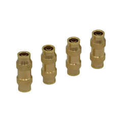 Twin Eagle Imports Grab Kits 4 Piece 3/8 DOT Straight Brass Push in Hose Connect Grab Kit Assortment
