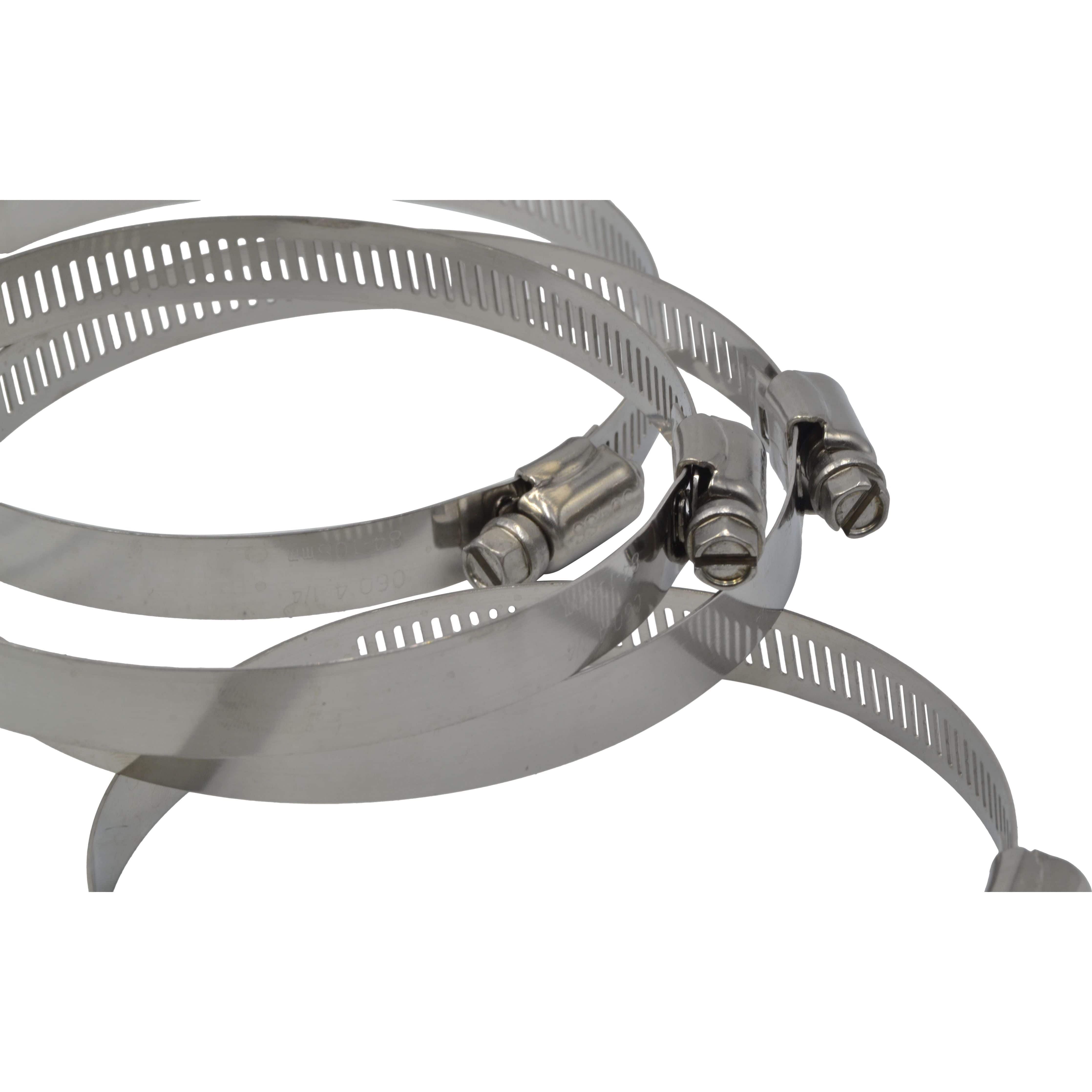 Twin Eagle Imports Grab Kits 4 Piece 304 Stainless Steel 84-108mm Worm Drive Hose Clamp