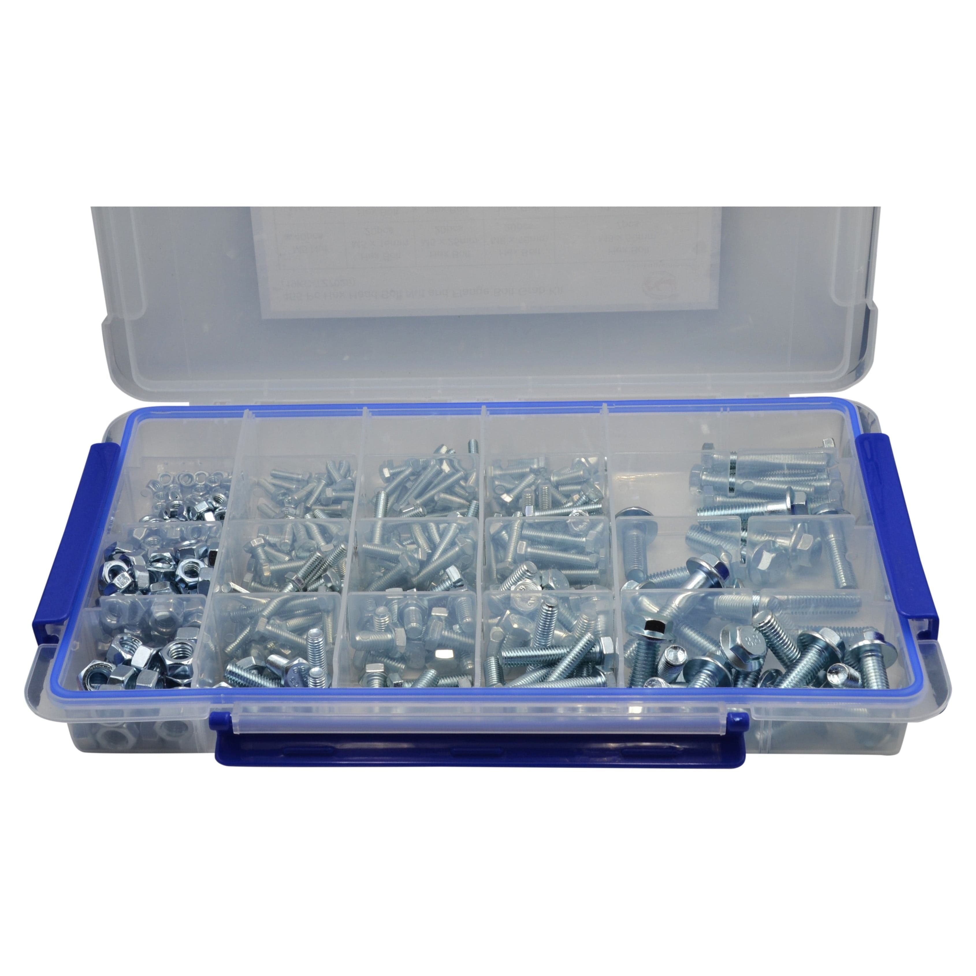 Twin Eagle Imports GRAB KITS 455 Piece Flange Head Bolt and Nut Grab Kit Assortment