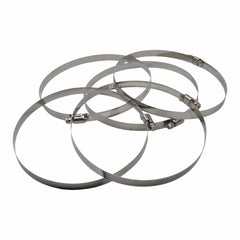 Twin Eagle Imports Grab Kits 5 Piece 304 Stainless Steel 155-178mm Worm Drive Hose Clamp