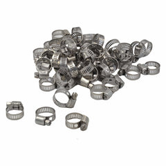 Twin Eagle Imports Grab Kits 50 Piece 304 Stainless Steel 6-15mm Worm Drive Hose Clamp