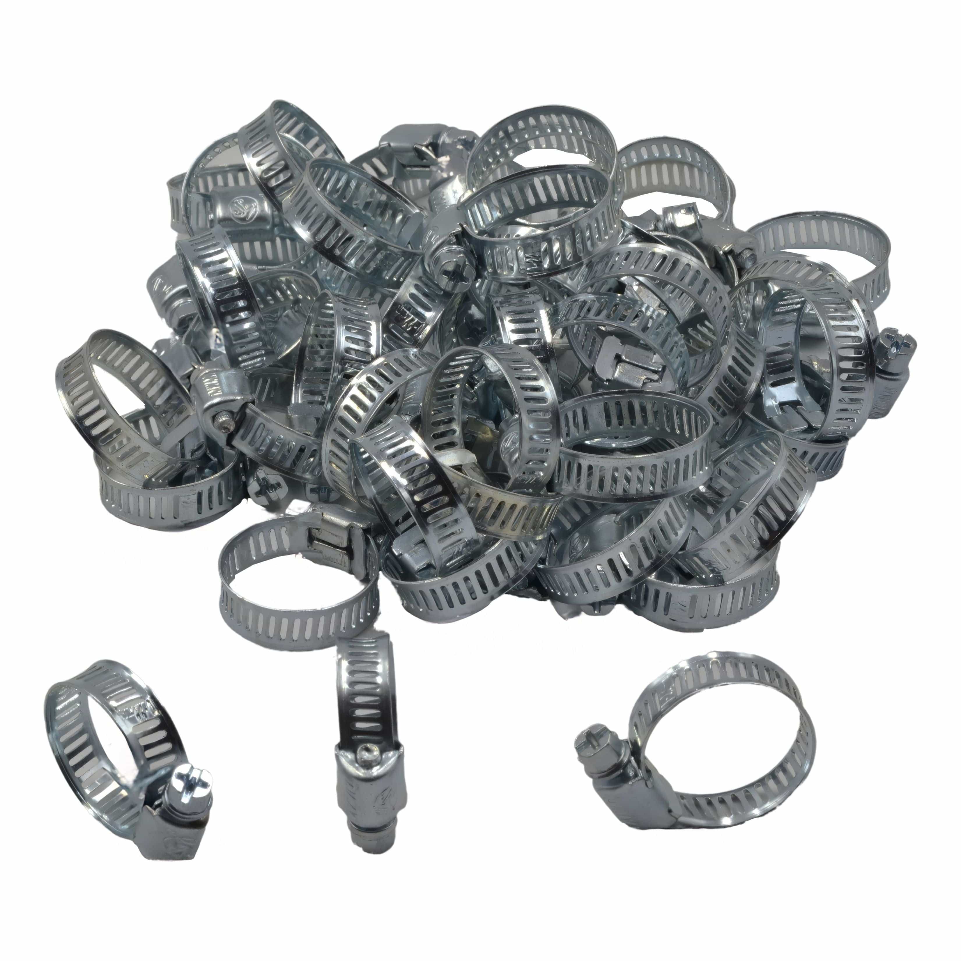 Twin Eagle Imports Grab Kits 50 Piece Zinc 12-23mm Worm Drive Hose Clamp