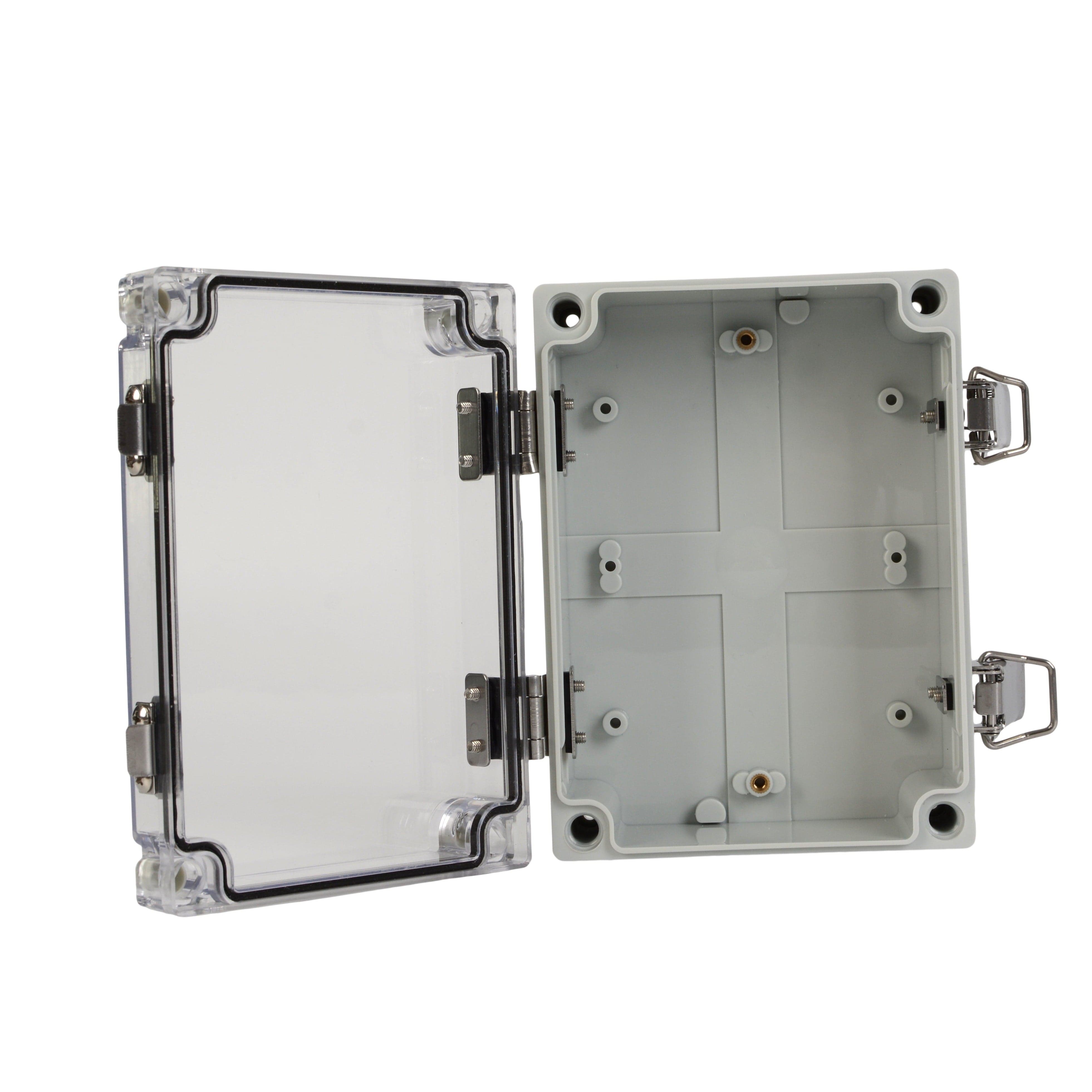 Twin Eagle Imports Junction Box ABS IP66 Clear Lid Hinge Junction Box 125 x 175 x 75mm
