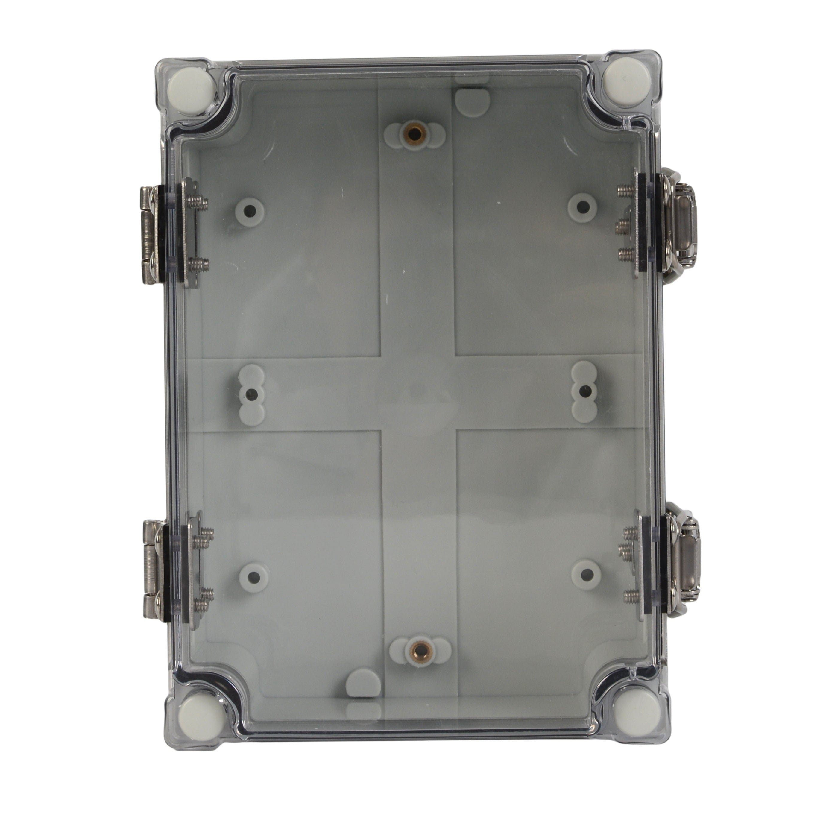 Twin Eagle Imports Junction Box ABS IP66 Clear Lid Hinge Junction Box 125 x 175 x 75mm
