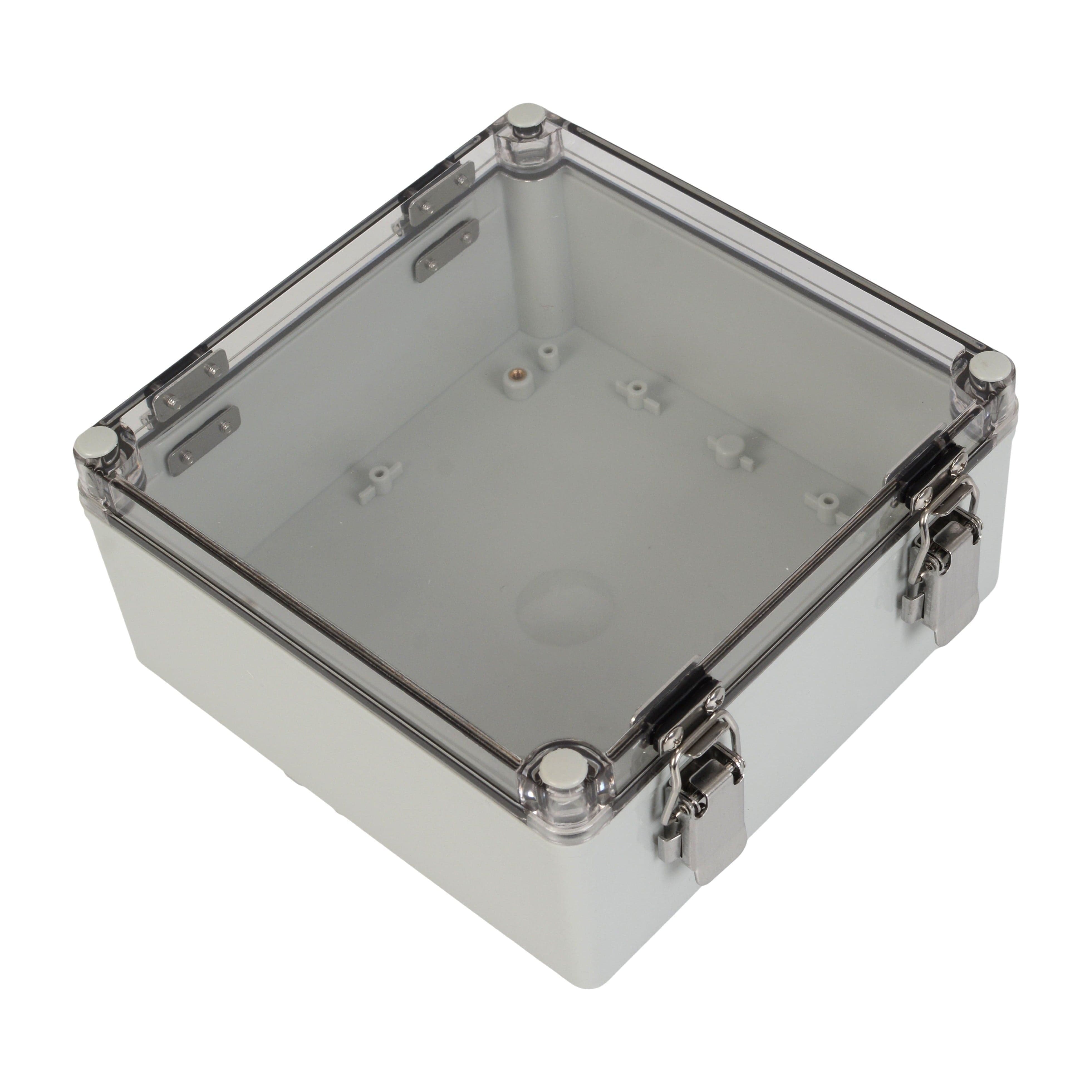 Twin Eagle Imports Junction Box ABS IP66 Clear Lid Hinge Junction Box 200 x 200 x 95mm