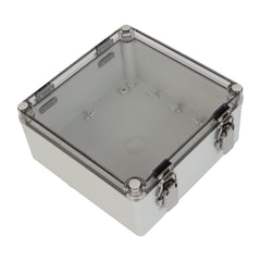 Twin Eagle Imports Junction Box ABS IP66 Clear Lid Hinge Junction Box 200 x 200 x 95mm