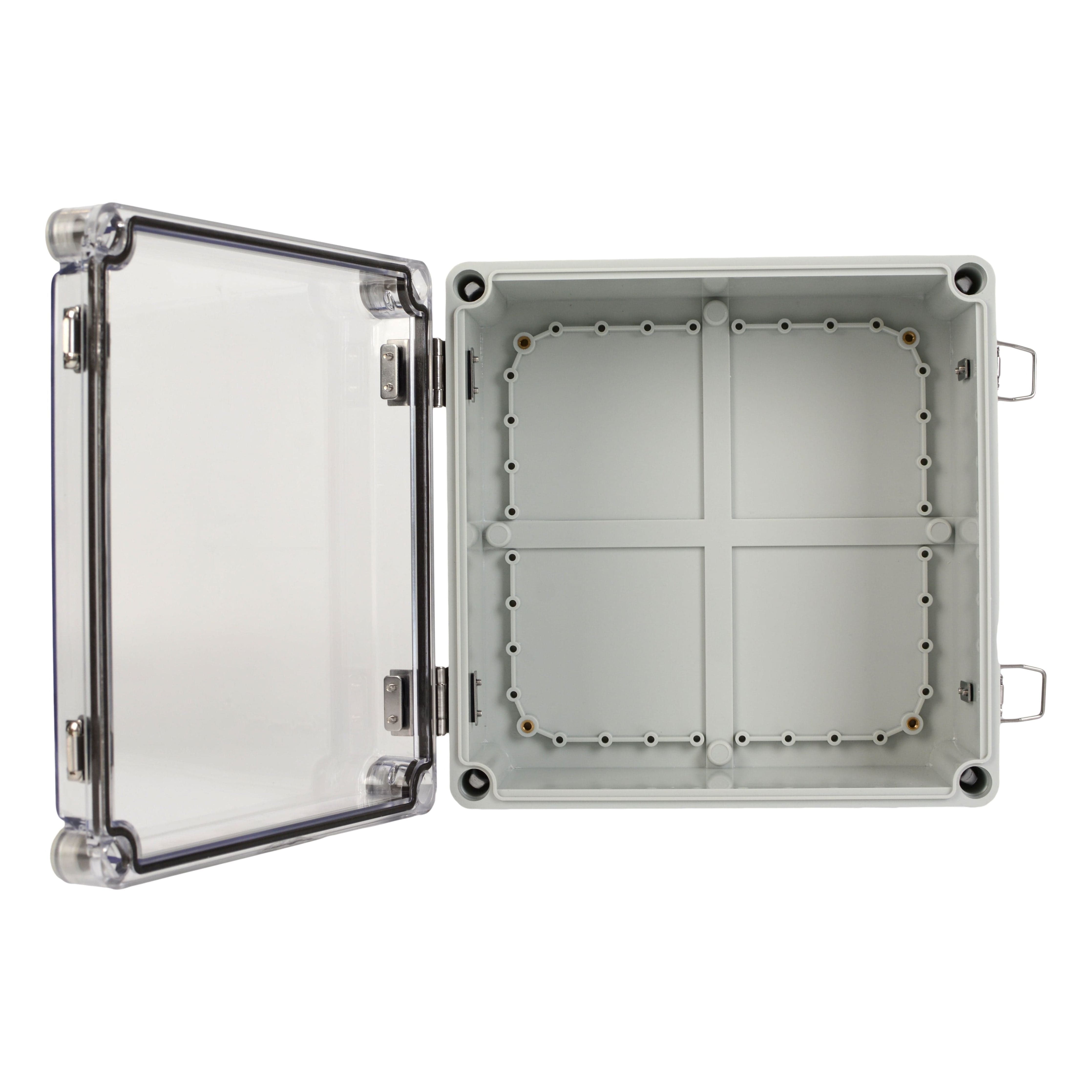 Twin Eagle Imports Junction Box ABS IP66 Clear Lid Hinge Junction Box 280 x 280 x 130mm