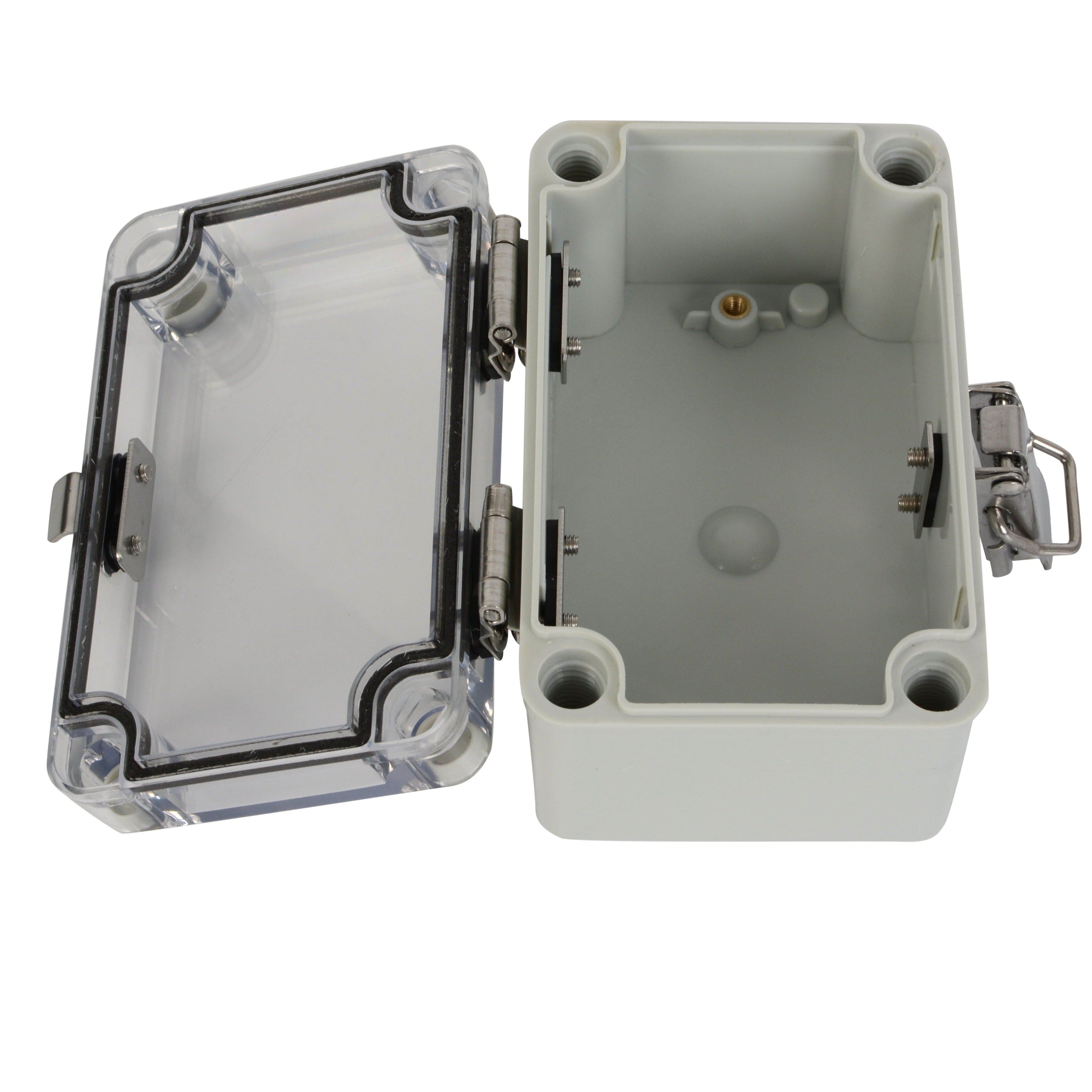 Twin Eagle Imports Junction Box ABS IP66 Clear Lid Hinge Junction Box 80 x 130 x 70mm