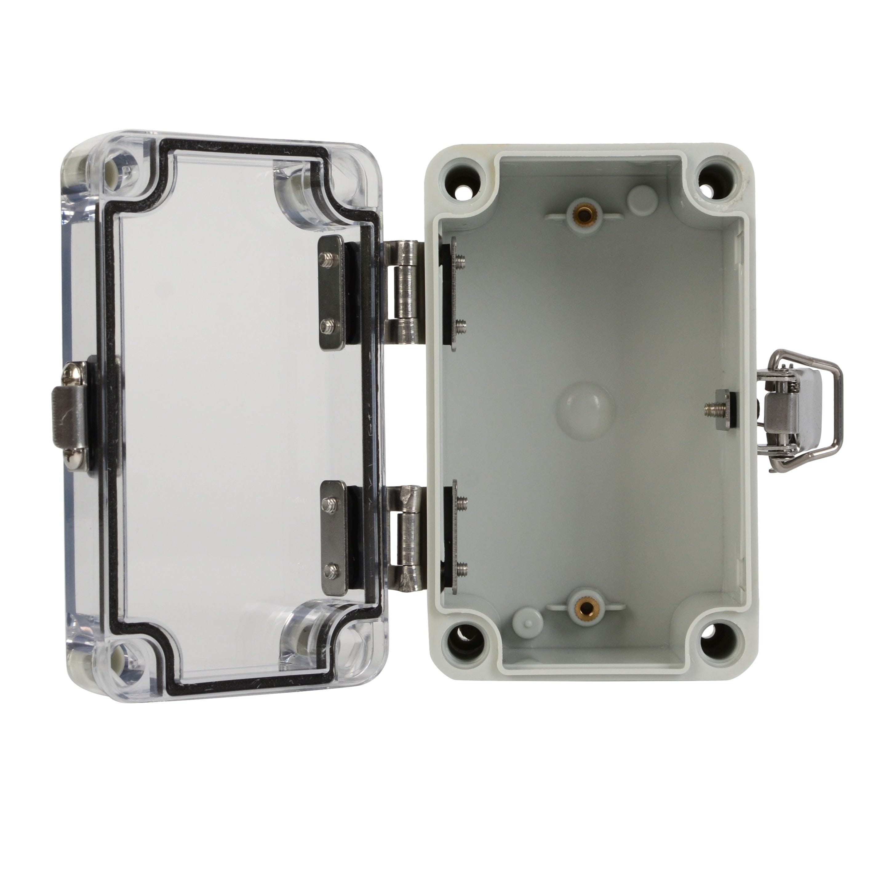 Twin Eagle Imports Junction Box ABS IP66 Clear Lid Hinge Junction Box 80 x 130 x 70mm