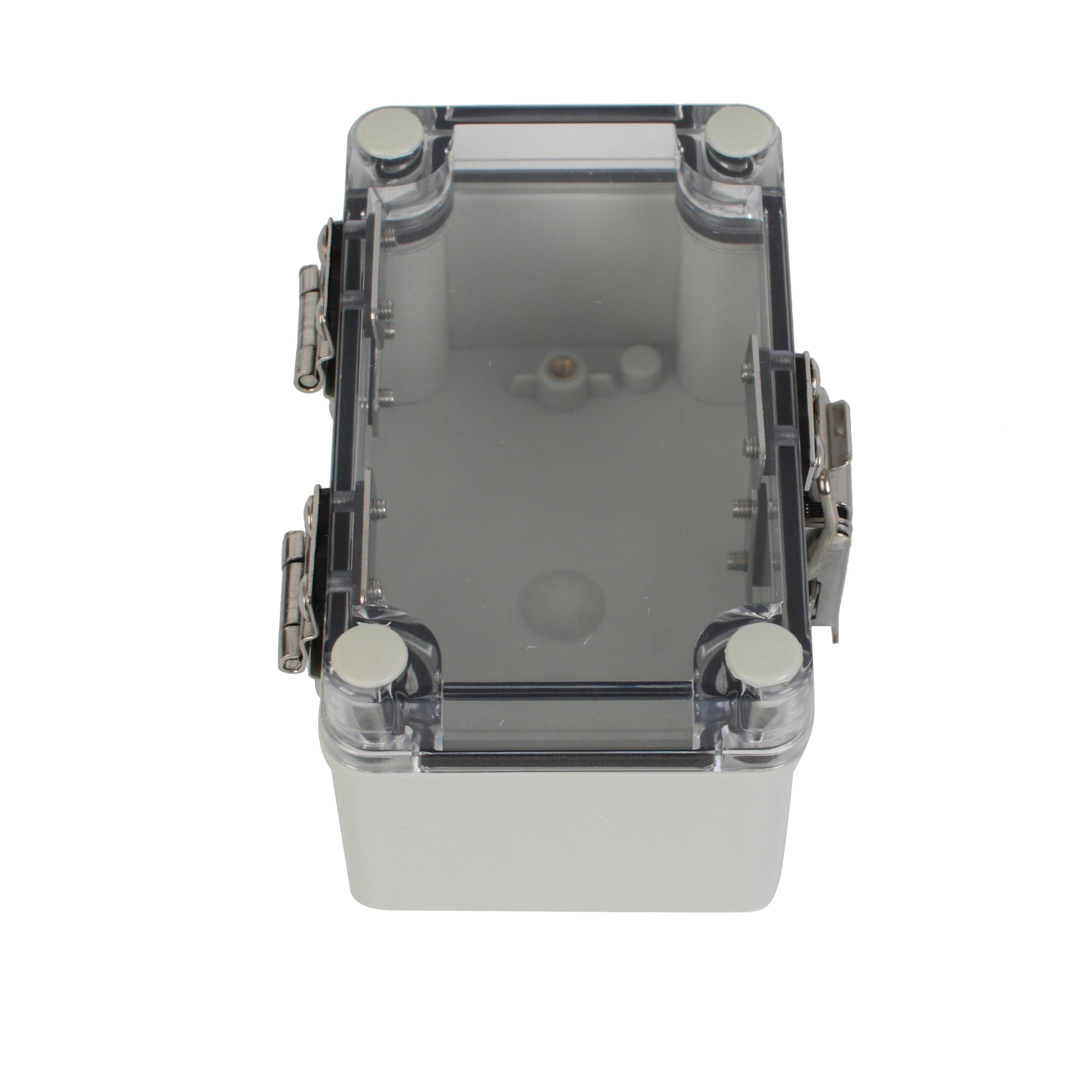 Twin Eagle Imports Junction Box ABS IP66 Clear Lid Hinge Junction Box 80 x 130 x 70mm