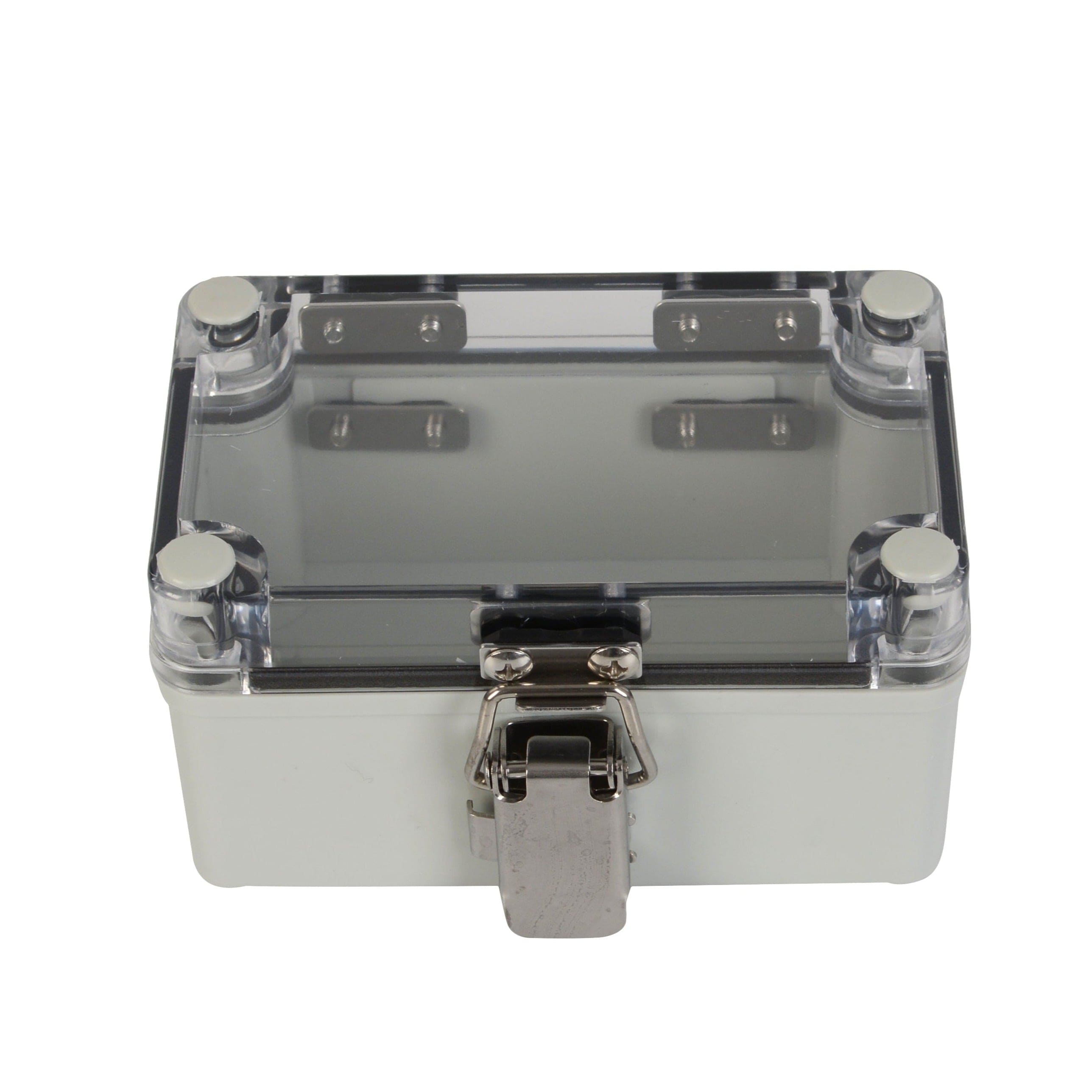 Twin Eagle Imports Junction Box ABS IP66 Clear Lid Hinge Junction Box 80 x 130 x 70mm