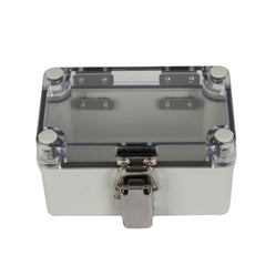 Twin Eagle Imports Junction Box ABS IP66 Clear Lid Hinge Junction Box 80 x 130 x 70mm