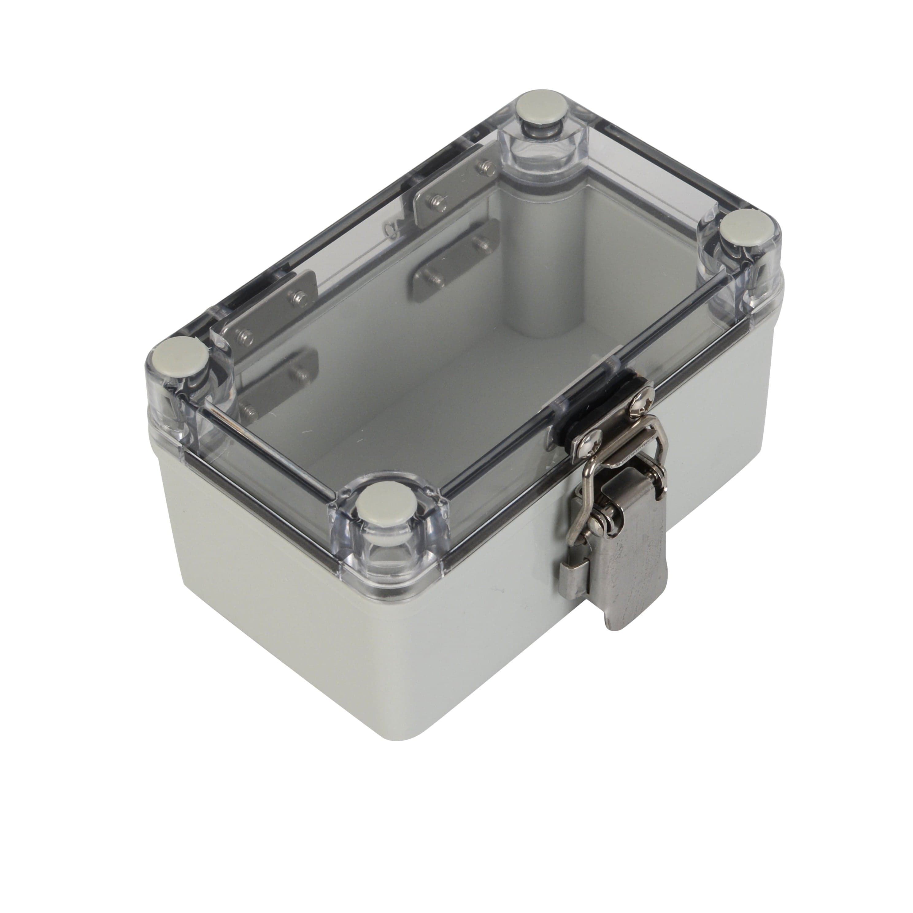Twin Eagle Imports Junction Box ABS IP66 Clear Lid Hinge Junction Box 80 x 130 x 70mm